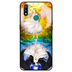 Ốp Lưng in cho Realme 3 Mẫu Thiên Thần Ác Quỷ - Hàng Chính Hãng