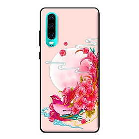 Ốp in cho Huawei P30 Chim Nền Hồng - Hàng chính hãng