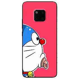 Ốp lưng in cho Huawei Mate 20 Pro Mẫu Doremon Nền Hồng