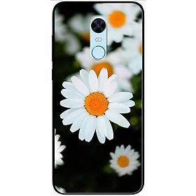 Ốp lưng dành cho Xiaomi Redmi Note 5 ( Redmi 5 Plus ) mẫu Cúc Trắng Mờ Ảo