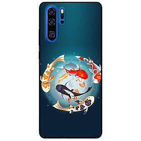 Ốp lưng in cho Huawei P30 Pro Mẫu Koi Vây Quanh