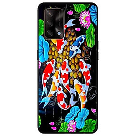 Ốp lưng dành cho Oppo A54 - A74 - A94 - mẫu Koi Sen Hồng