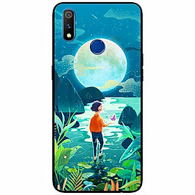 Ốp lưng dành cho Realme 3 mẫu Đi Về Phía Trăng