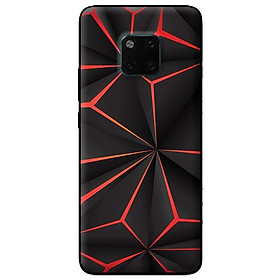 Ốp lưng in cho Huawei Mate 20 Pro mẫu Họa Tiết Đỏ Đen - Hàng chính hãng