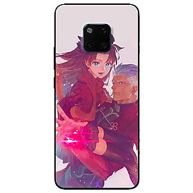 Ốp lưng in cho Huawei Mate 20 Pro Mẫu Cặp Đôi Hạnh Phúc