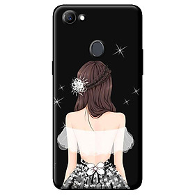Ốp in cho Oppo F7 Cô Gái Áo Trắng - Hàng chính hãng