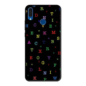 Ốp Lưng in cho Huawei Y9 2019 Mẫu Bảng Chữ Cái Đa Màu - Hàng Chính Hãng