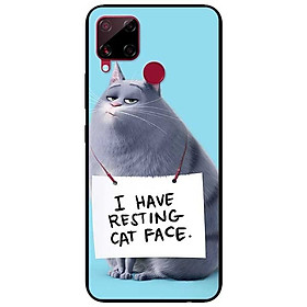 Ốp lưng dành cho Realme C15 mẫu Mèo Đeo Bảng