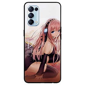 Ốp lưng dành cho Oppo Reno 5 mẫu Anime Cô Gái Tất Đen
