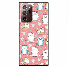 Ốp lưng dành cho Samsung Note 20 - Samsung Note 20 Ultra mẫu Họa Tiết Mèo Xanh Vàng