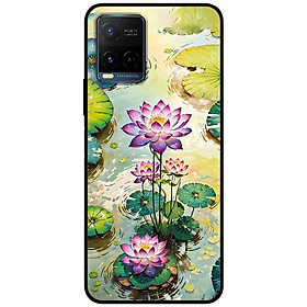 Ốp lưng cho Vivo Y12s - Y20 - Y20s - Y21 - Y21s - Y33 - Y33T - Sen Tím Đẹp - Hàng Chính Hãng