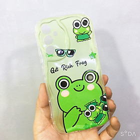 Ốp lưng cho Samsung A34 5G TPU viền sóng gấu dâu nhiều mẫu đáng yêu ( hàng chính hãng)