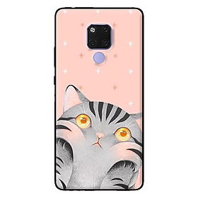 Ốp in cho Huawei Mate 20 Mèo Hồng - Hàng chính hãng