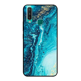 Ốp Lưng in cho Vivo Y15 Mẫu NỀN ĐÁ HOA 12 - Hàng Chính Hãng