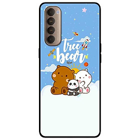 Ốp lưng dành cho Oppo Reno 4 Pro mẫu Gấu Ngồi Trên Mây