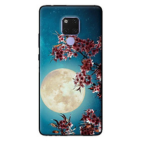 Ốp lưng in cho Huawei Mate 20 mẫu Trăng Hoa - Hàng chính hãng