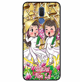 Ốp lưng in cho Huawei Nova 2i Mẫu Đôi Bạn Áo Dài