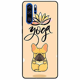 Ốp lưng in cho Huawei P30 Pro Mẫu Cún Yoga