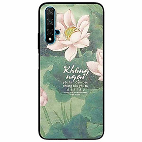 Ốp lưng in cho Huawei Nova 5T Mẫu Không Ngại Yêu