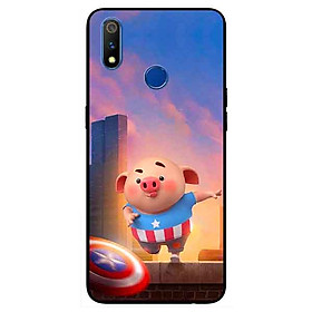 Ốp lưng in cho Realme 3 Mẫu Heo CAP