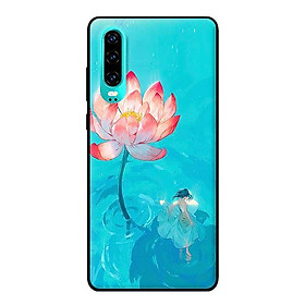 Ốp in cho Huawei P30 Thiếu Nữ Và Sen - Hàng chính hãng