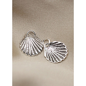 Combo 2 cái charm bạc hình vỏ xò treo - Ngọc Quý Gemstones