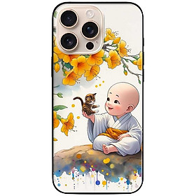 Ốp lưng dành cho Iphone 15 - 15 Plus - 15 Pro - 15 Pro Max - Chú Tiểu Và Mèo - Hàng Chính Hãng