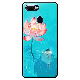 Ốp in cho Oppo F9 Thiếu Nữ Và Sen - Hàng chính hãng
