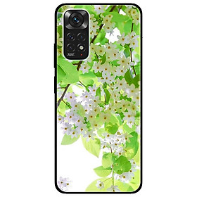 Ốp lưng dành cho Xiaomi Redmi Note 11 4G mẫu Hoa Li Ti Trắng
