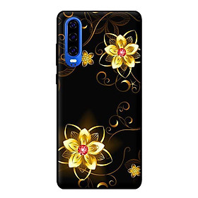 Ốp lưng in cho Huawei P30 mẫu Họa Tiết Hoa Vàng - Hàng chính hãng