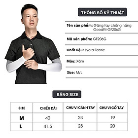 Găng tay chống nắng, chống tia UV GoodFit GF206G