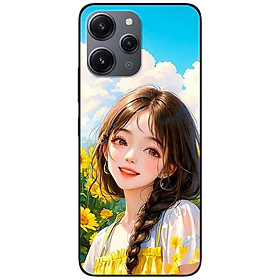 Ốp lưng Redmi 12 - Redmi note 12 4G - 12 Pro 4G - 12 Pro 5G  - Thiếu Nữ Hướng Dương - Hàng Chính Hãng