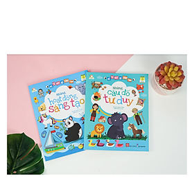 Combo sách Bổ Ích: Bé tư duy, bé sáng tạo - Những câu đố tư duy+ Những hoạt động sáng tạo_Giúp bé phát triển toàn diện