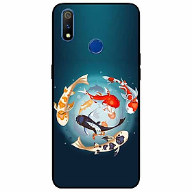 Ốp lưng in cho Realme 3 Pro Mẫu Koi Vây Quanh