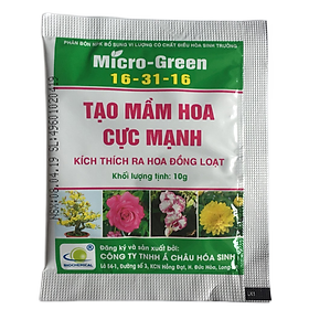 Phân bón Micro Green 16-31-16 giúp tạo mầm hoa cực mạnh - kích thích ra hoa đồng loạt