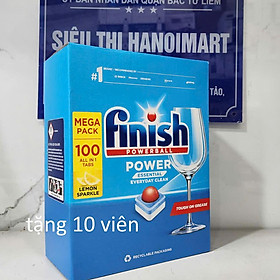 Viên rửa bát Finish 110 viên Mỗi lần rửa dùng 1 viên cho 1 chu trình rửa của máy