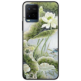 Ốp lưng dành cho Vivo Y21 - Vivo Y21s mẫu Sen Trắng Chú Chim
