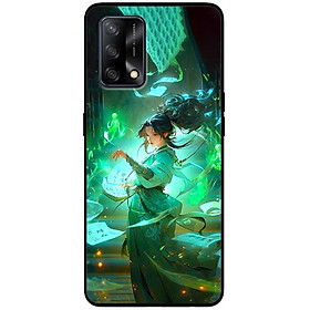 Ốp lưng cho Oppo A74 - A95 4G - A60 4G - A36 - A76 - A96 4G - Thiếu Nữ Xanh - Hàng Chính Hãng