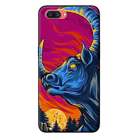 Ốp in cho Oppo A3s Trâu Xanh - Hàng chính hãng