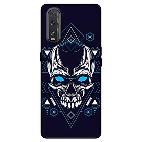 Ốp lưng dành cho Oppo Find X2 mẫu Đầu Lâu Mắt Xanh