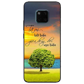 Ốp lưng in cho Huawei Mate 20 Pro Mẫu Tâm Bất Biến