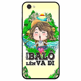 Ốp lưng in cho Vivo V5 Mẫu Xách Balo Lên Nữ