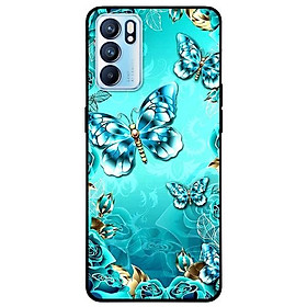 Ốp lưng dành cho Oppo Reno 6 - Reno 6 Z mẫu Bướm Pha Lê