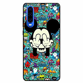 Ốp lưng in cho Huawei P30 Mẫu Chuột Che Mắt