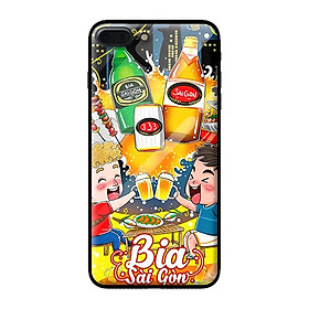 Ốp kính cho Iphone 8 Plus mẫu NỀN SG4 - Hàng chính hãng