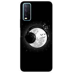 Ốp lưng dành cho Vivo Y20 - Y20s - Y12s mẫu Mặt Trăng Nghe Nhạc