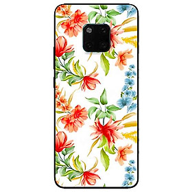 Ốp lưng in cho Huawei Mate 20 Pro Mẫu Cành Hoa Lan Đỏ