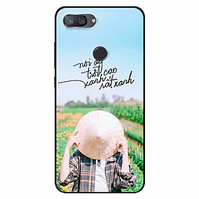 Ốp lưng in cho Xiaomi Mi 8 Lite Mẫu Lấy Nón
