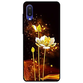 Ốp lưng dành cho Samsung Galaxy A02 - A02s - mẫu Sen Trắng Vàng 2