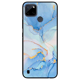 Ốp lưng dành cho Realme C21Y - Realme C25Y mẫu Màu Loang Xanh